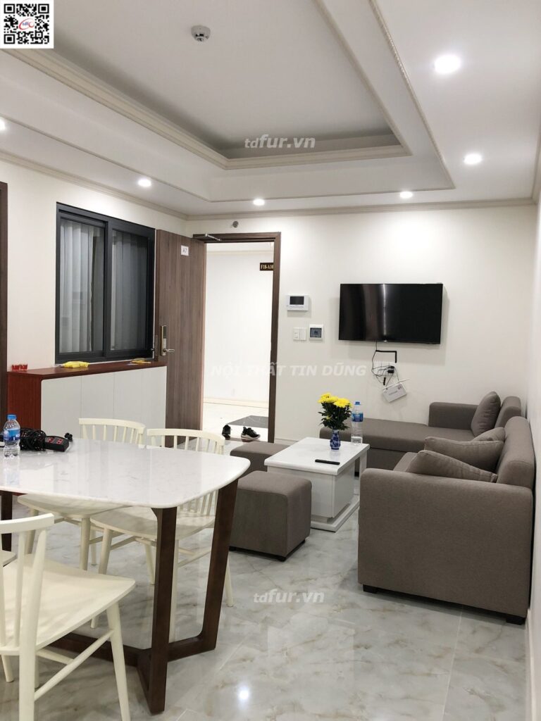 Homyland Riverside – Gỗ đỏ trầm và trần giật cấp