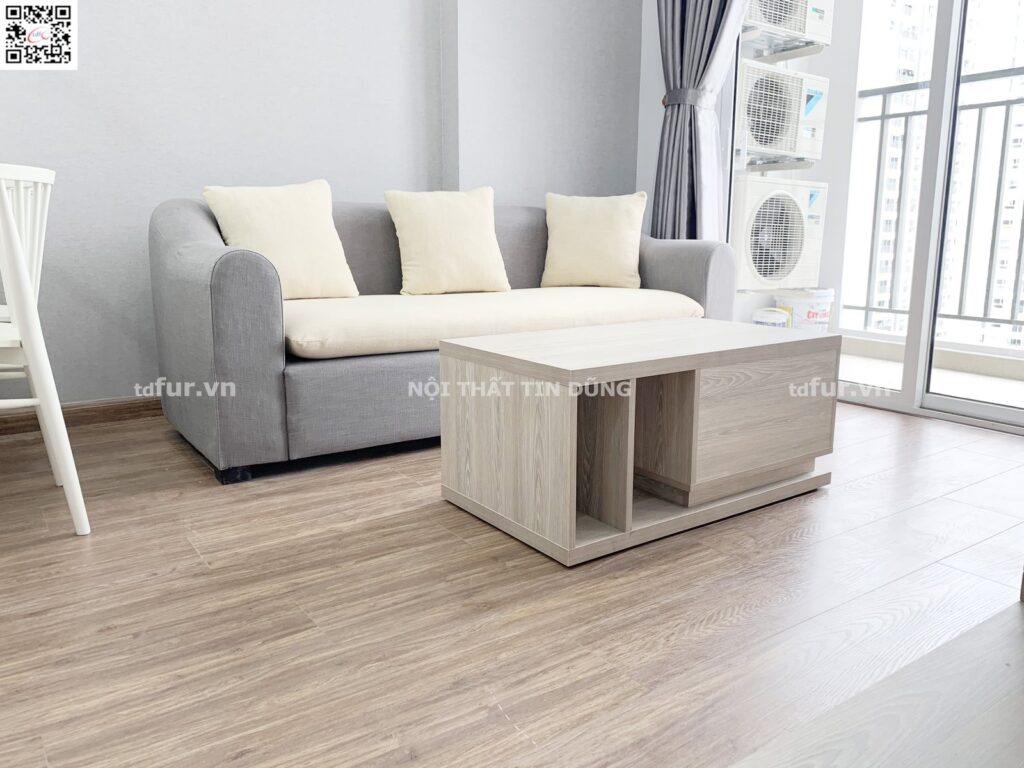 Sunrise Riverside – Gỗ sồi xám và kệ bay