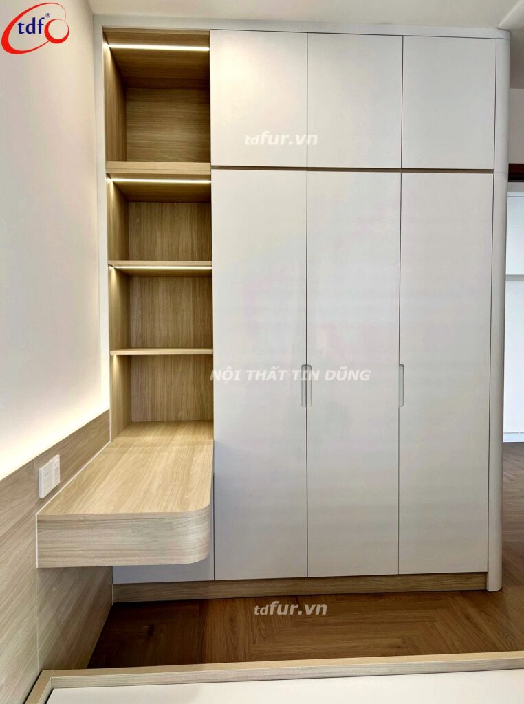 Vũng Tàu Centre Point – Đá vân mây và bếp gỗ óc chó